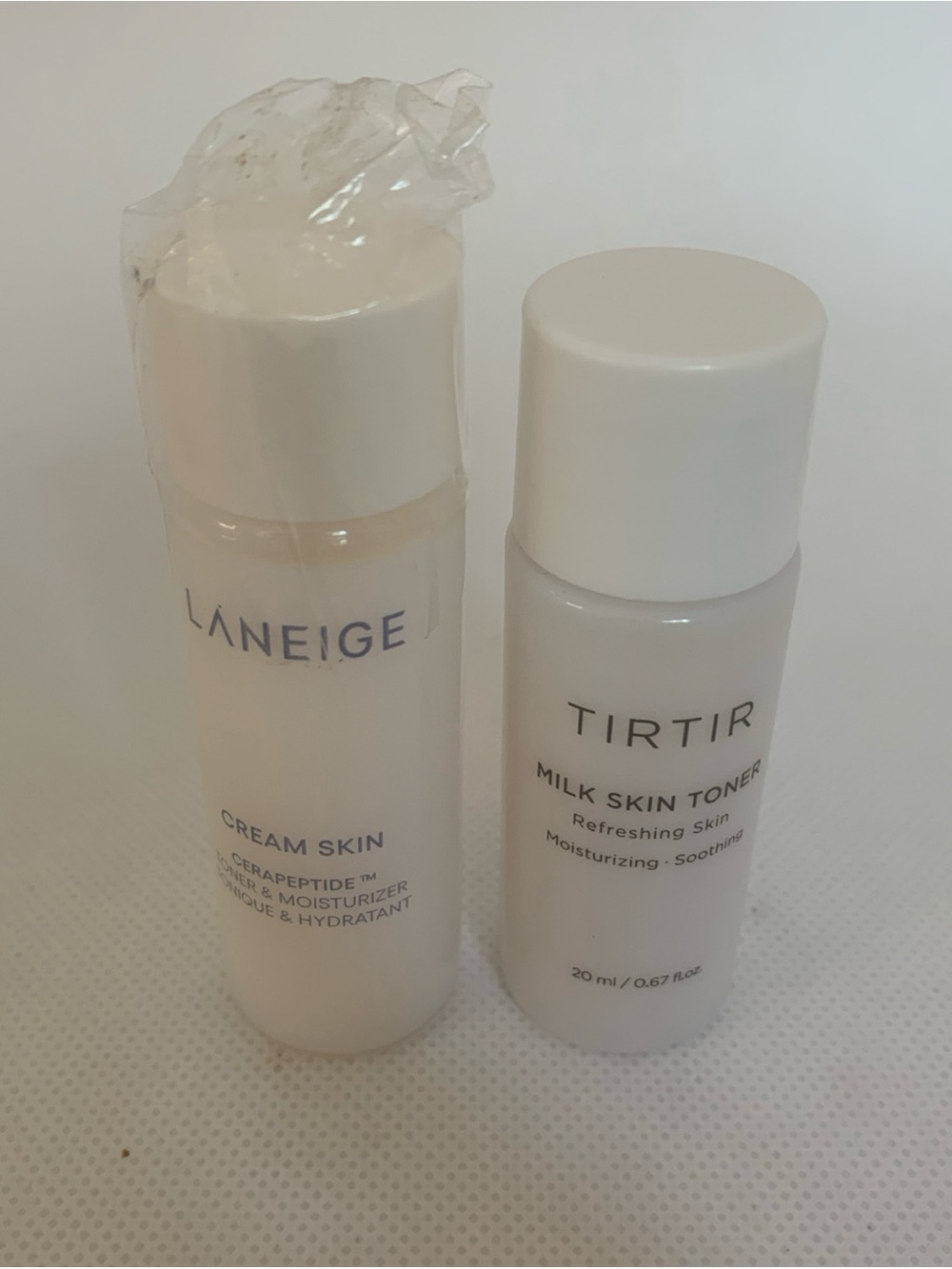 Laneige and Tir Tir Skin Milky Toners - Travel Size New